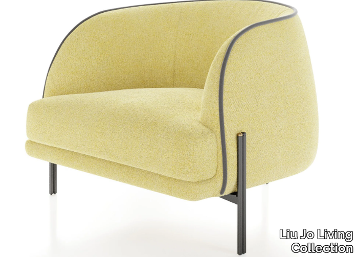 CAILLOU - Upholstered fabric armchair with armrests _ Liu Jo Living Collection