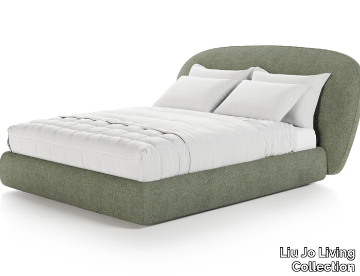 GUEST - Fabric bed with upholstered headboard _ Liu Jo Living Collection