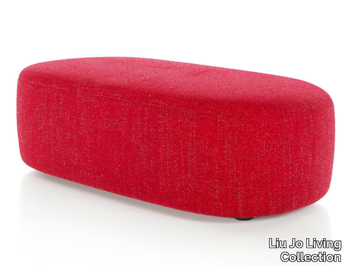 GUEST - Upholstered rectangular fabric pouf _ Liu Jo Living Collection