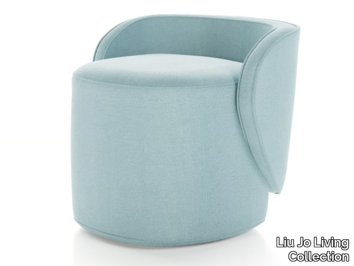 GUEST - Upholstered fabric stool _ Liu Jo Living Collection