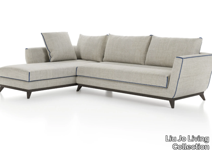 PERFECT DREAM - Sectional fabric sofa with chaise longue _ Liu Jo Living Collection