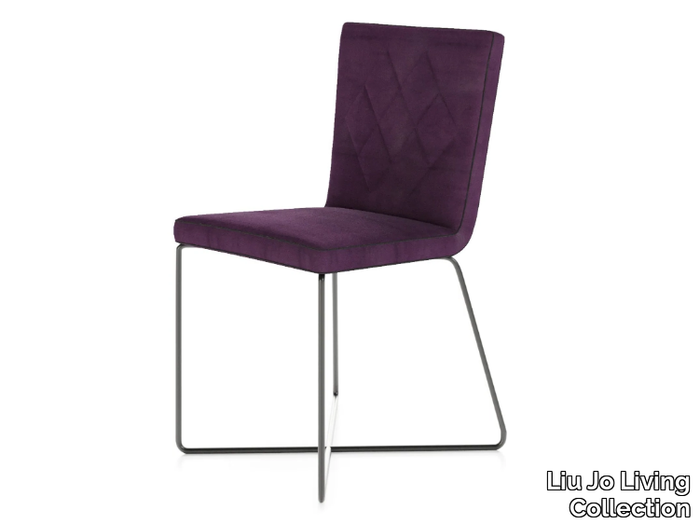 QUILTED LINE - Upholstered fabric chair _ Liu Jo Living Collection