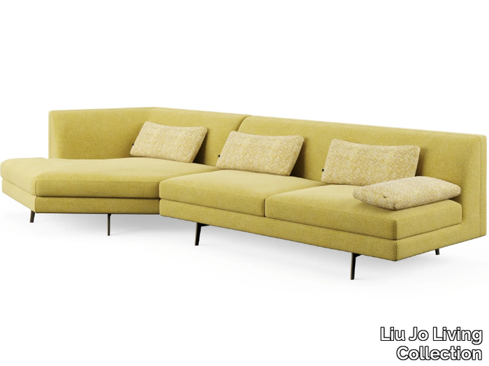 WARMOVER - Fabric sofa with chaise longue _ Liu Jo Living Collection