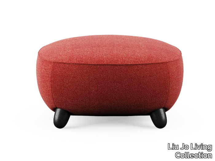 GRADISCA - Upholstered round fabric pouf _ Liu Jo Living Collection