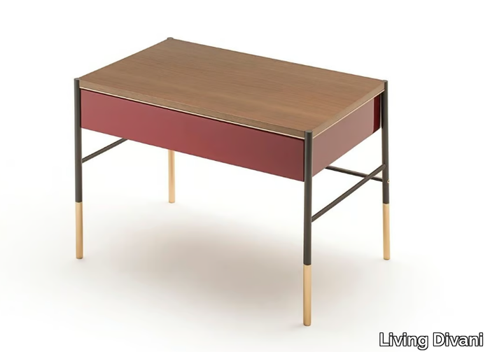 ERA - Rectangular bedside table with drawers _ Living Divani