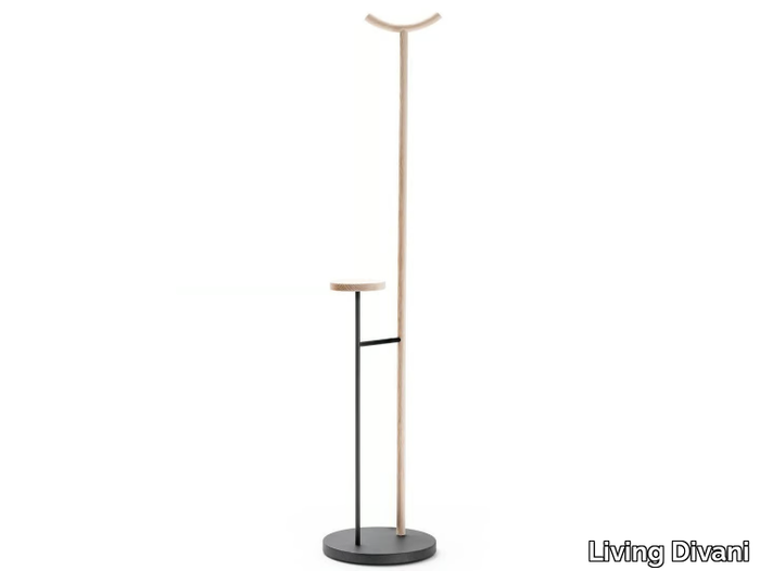 KIGI - Aluminium and wood coat stand _ Living Divani