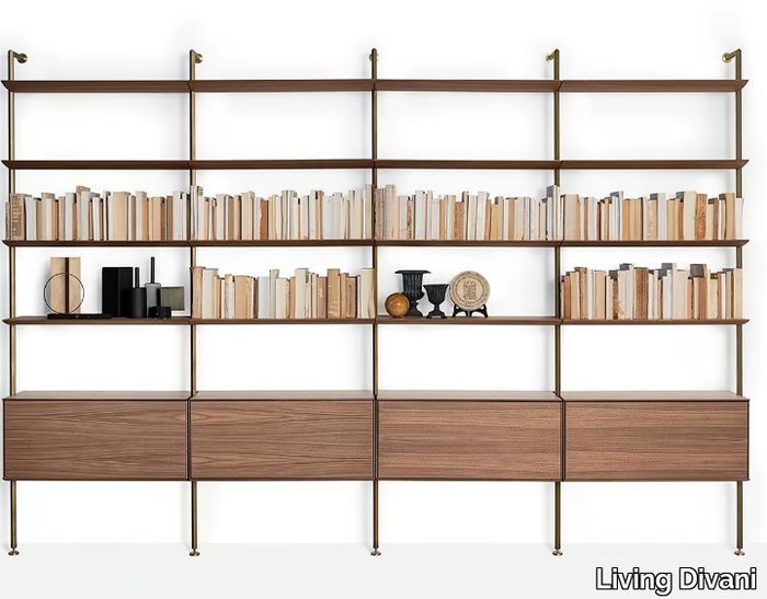 SAILOR - Floor-ceiling mounted bookcase _ Living Divani