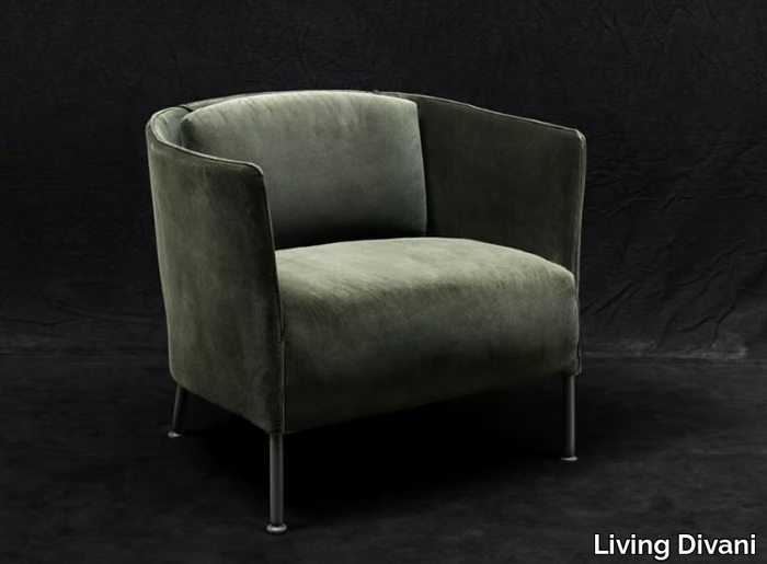 SARTOR.C - Felt easy chair with removable cover _ Living Divani