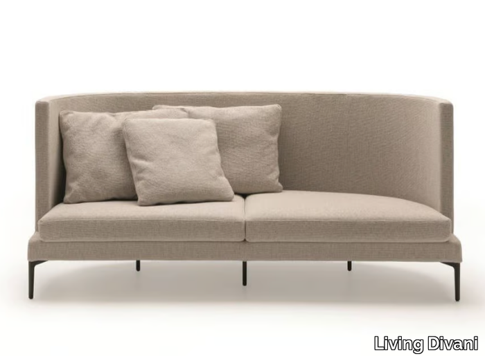 CLAN - Curved fabric sofa _ Living Divani