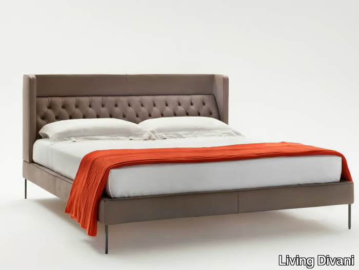 LIPP - Bed with tufted headboard _ Living Divani