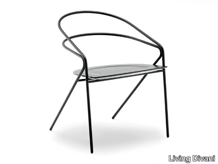 GEORGE'S LIGHT - Steel chair _ Living Divani