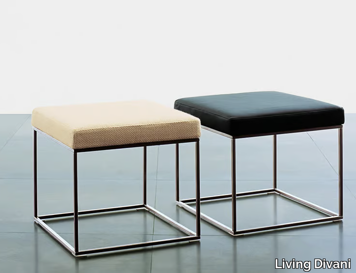 ILE - Low steel stool _ Living Divani