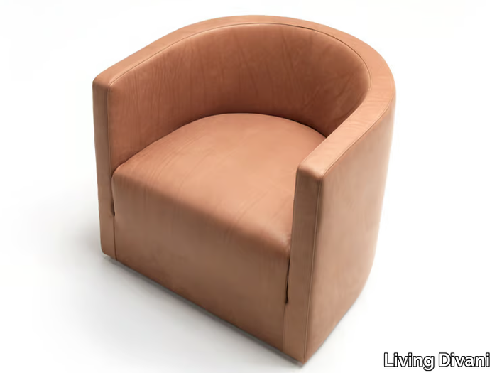 CONFIDENT - Leather armchair _ Living Divani