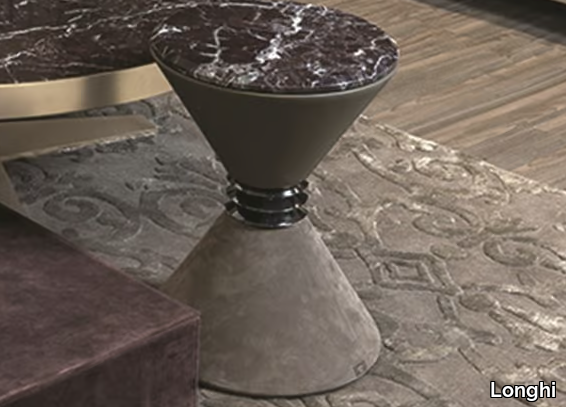 ANGIE - Leather coffee table for living room _ Longhi