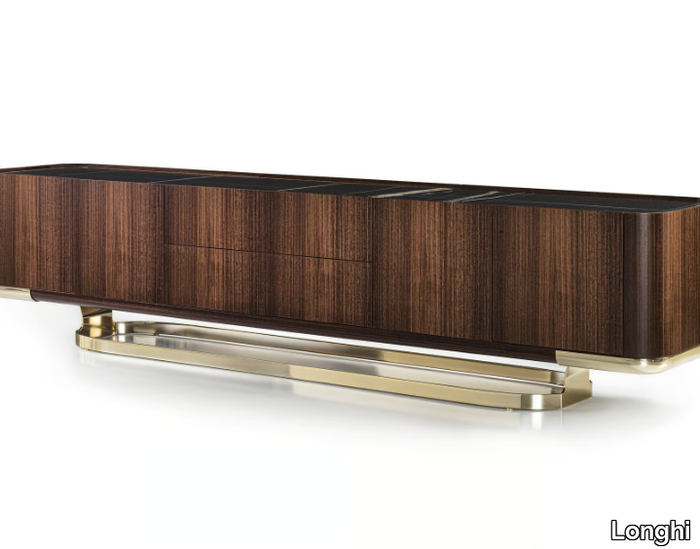 CONCORD - Double-sided wooden sideboard with doors and drawers _ Longhi