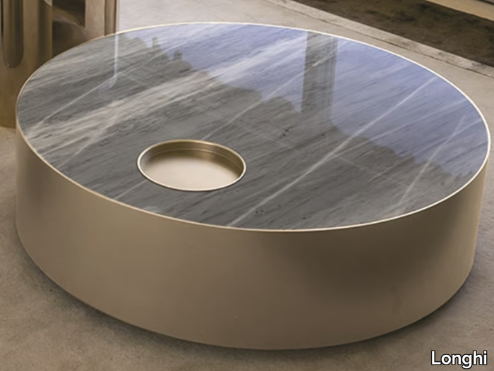 SUN - Low marble coffee table _ Longhi