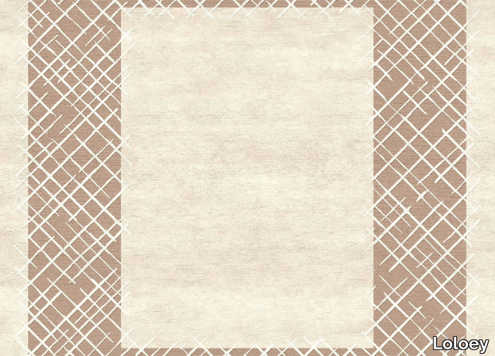 GIARDINO IVORY - Handmade fabric rug _ Loloey