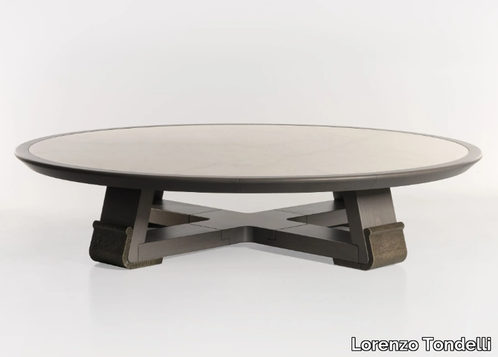 HORACIO - Round beech coffee table _ Lorenzo Tondelli