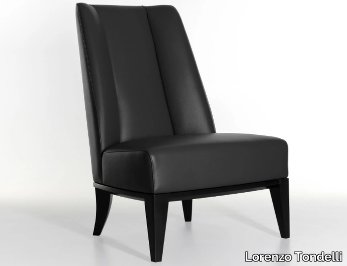 MAUA - Leather armchair _ Lorenzo Tondelli