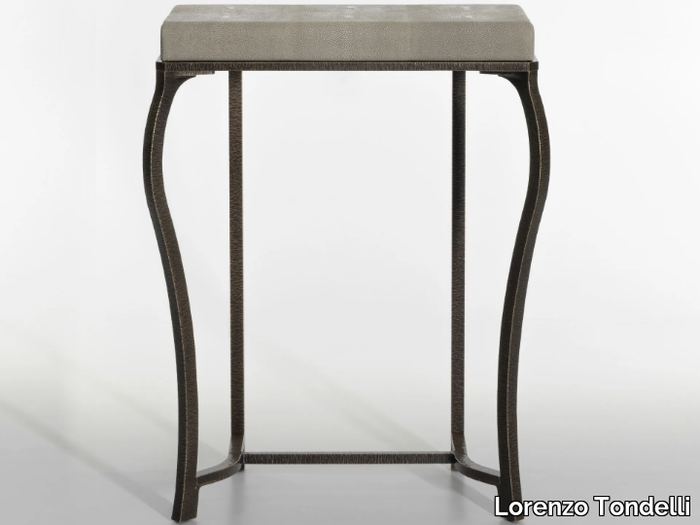 SALOMÈ MINI - Rectangular leather console table _ Lorenzo Tondelli