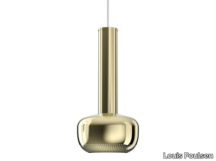 VL 56 - Brass or chromed aluminium pendant lamp _ Louis Poulsen