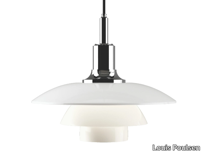 PH 3½-3 - Opal glass pendant lamp _ Louis Poulsen