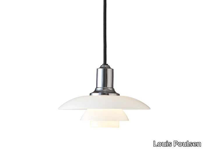 PH 2/1 - Opal glass pendant lamp _ Louis Poulsen