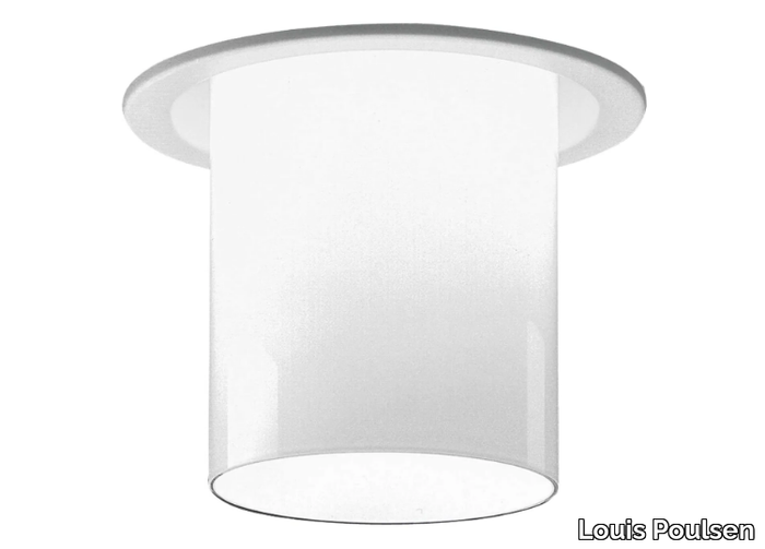 BALLERUP - LED round ceiling glass and steel spotlight _ Louis Poulsen