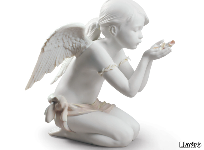 A FANTASY BREATH ANGEL - Porcelain decorative object _ Lladró