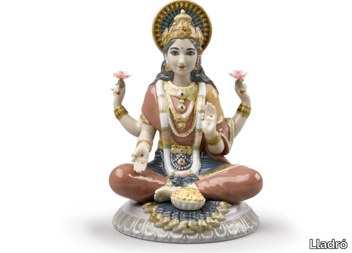 GODDESS SRI LAKSHMI - Porcelain decorative object _ Lladró