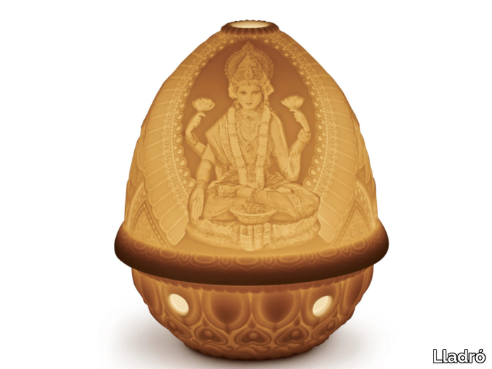 GODDESS LAKSHMI - Cordless porcelain table lamp _ Lladró