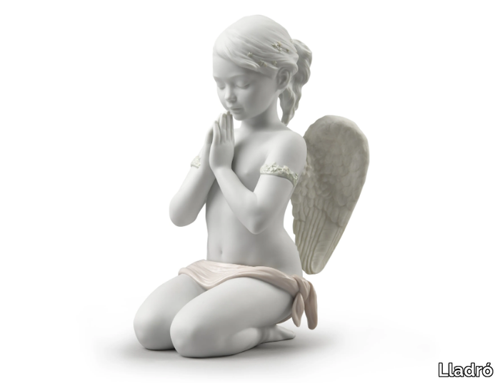 HEAVENLY PRAYER ANGEL - Porcelain decorative object _ Lladró