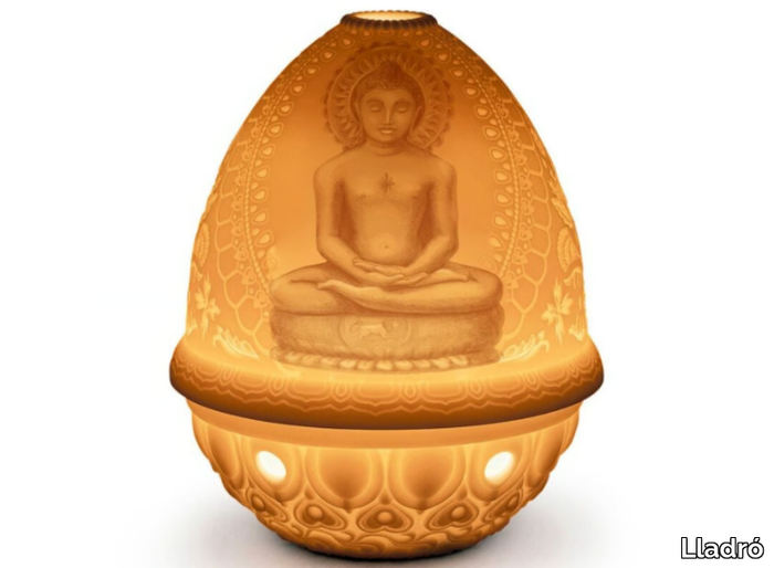 LORD MAHAVIRA - Cordless porcelain table lamp _ Lladró