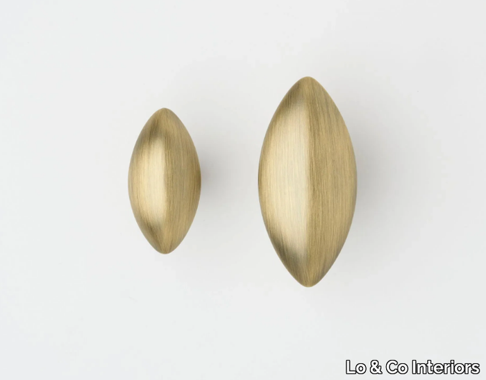 ALMOND - Brass furniture knob _ Lo & Co Interiors