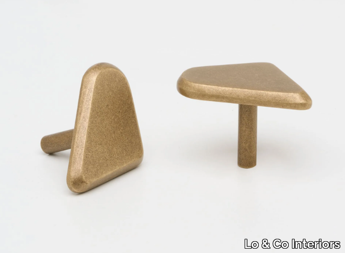 OUTLINE_C - Brass furniture knob _ Lo & Co Interiors