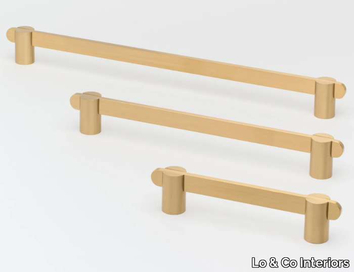 INTERSECT - Brass Bridge furniture handle _ Lo & Co Interiors