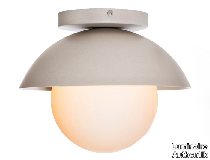 S-DANOISE 0906-LA20 - Glass and aluminium ceiling lamp _ Luminaire Authentik