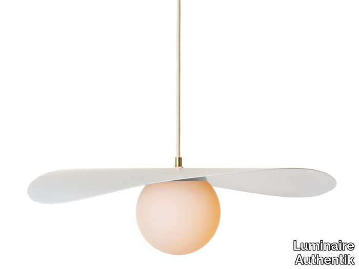 SOPAL 2406-LA00 - Glass and aluminium pendant lamp _ Luminaire Authentik