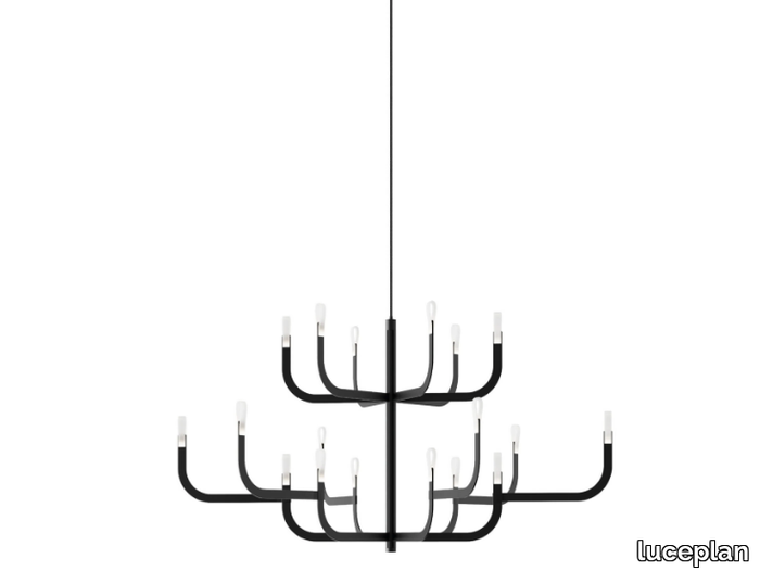 J-US - LED aluminium chandelier _ LUCEPLAN