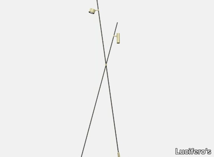 IFERROSI - DOPPIO PALO - LED adjustable floor lamp _ Lucifero's