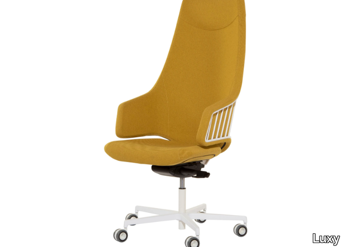 ITALIA - Height-adjustable executive chair with 5-spoke base with castors _ Luxy