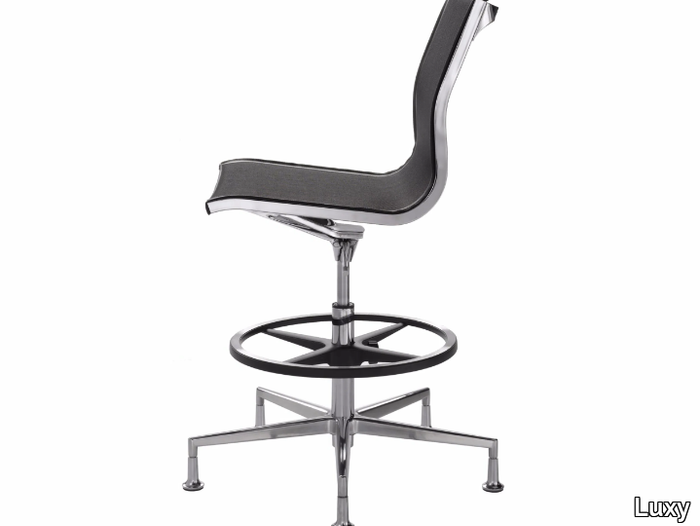 NULITE - Height-adjustable office stool with 5-Spoke base _ Luxy