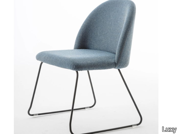 BLOOM S - Sled base fabric chair _ Luxy