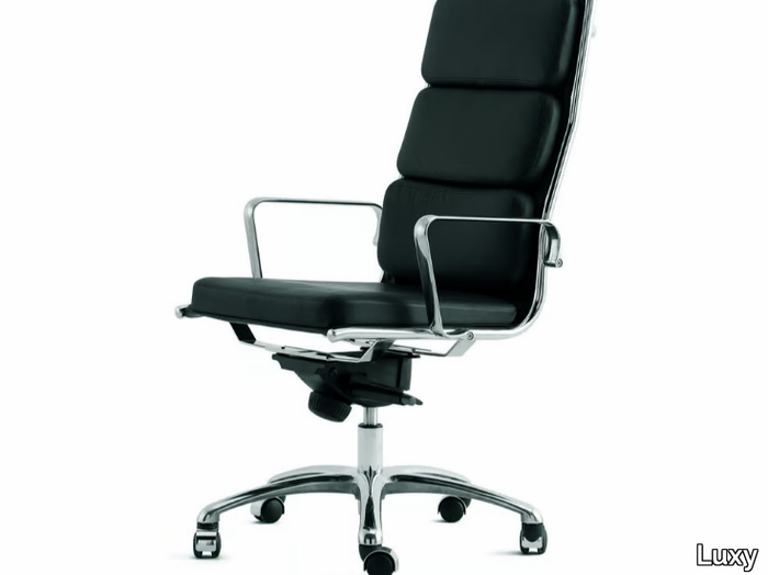 LIGHT - Height-adjustable upholstered office chair _ Luxy