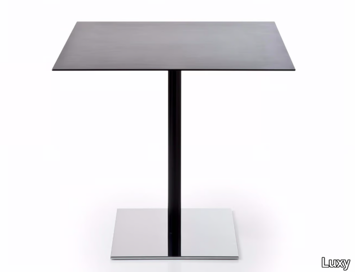 INQUADRO - Square HPL table with 4-star base _ Luxy