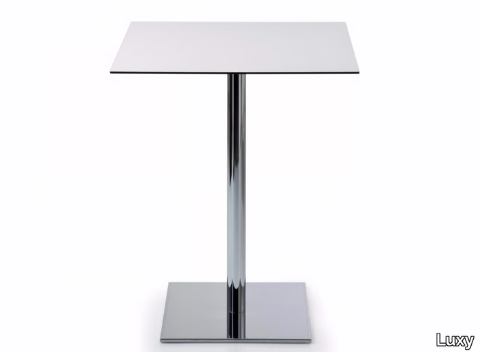 INQUADRO - Square HPL table with 4-star base _ Luxy