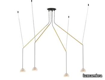 ABSIDIOLA C MOVIL 4 MINI ALABASTER - Adjustable alabaster pendant lamp _ luxcambra