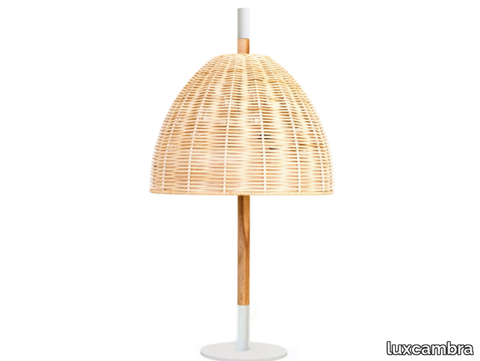 AMÀ S - LED wicker table lamp _ luxcambra