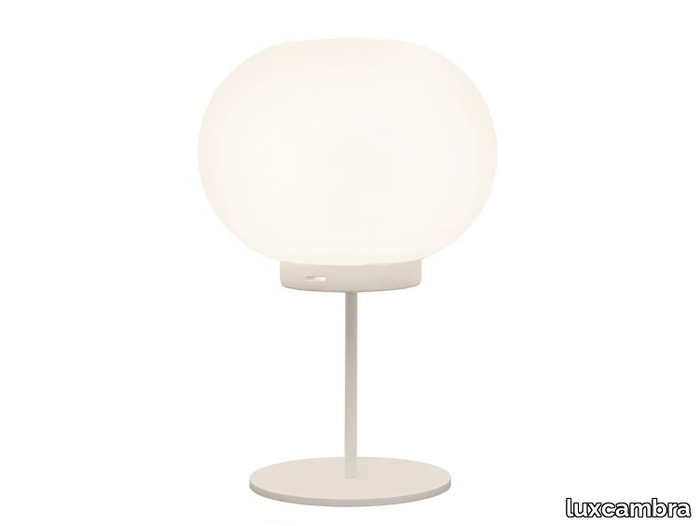 MOON S 2 - LED opal glass table lamp _ luxcambra