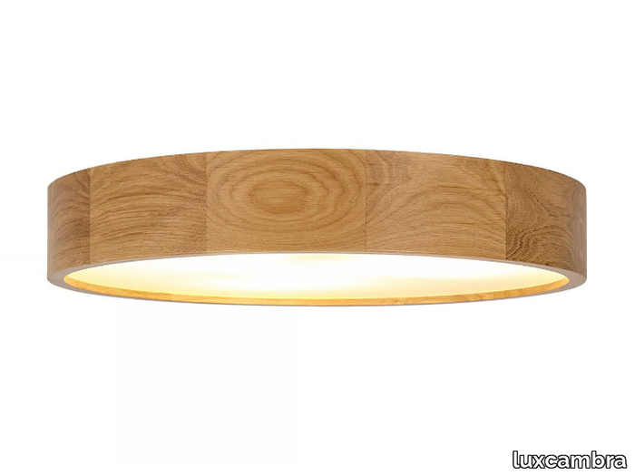 RONDO WOOD - LED oak ceiling light _ luxcambra